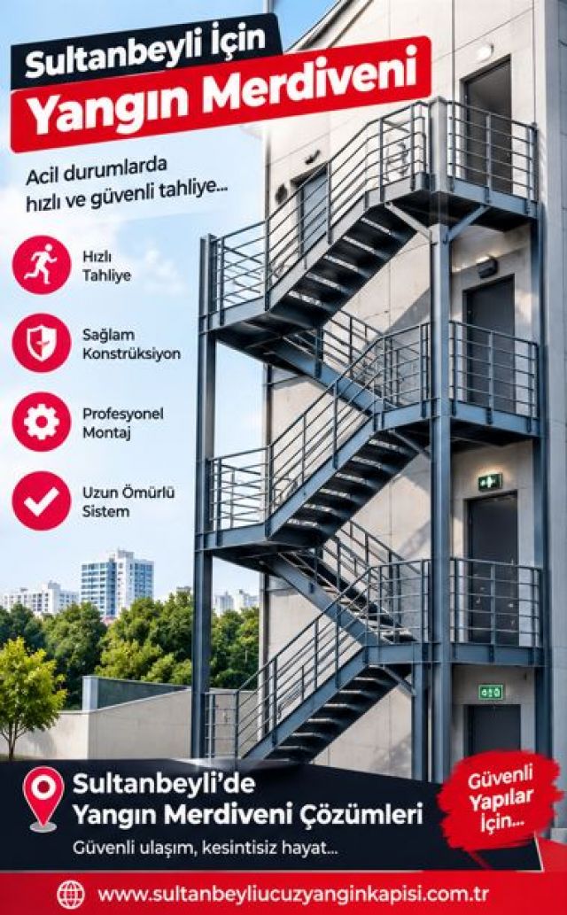 Fırınlar İçin Yangın Merdiveni | Sultanbeyli Yangın Merdiveni İmalatı